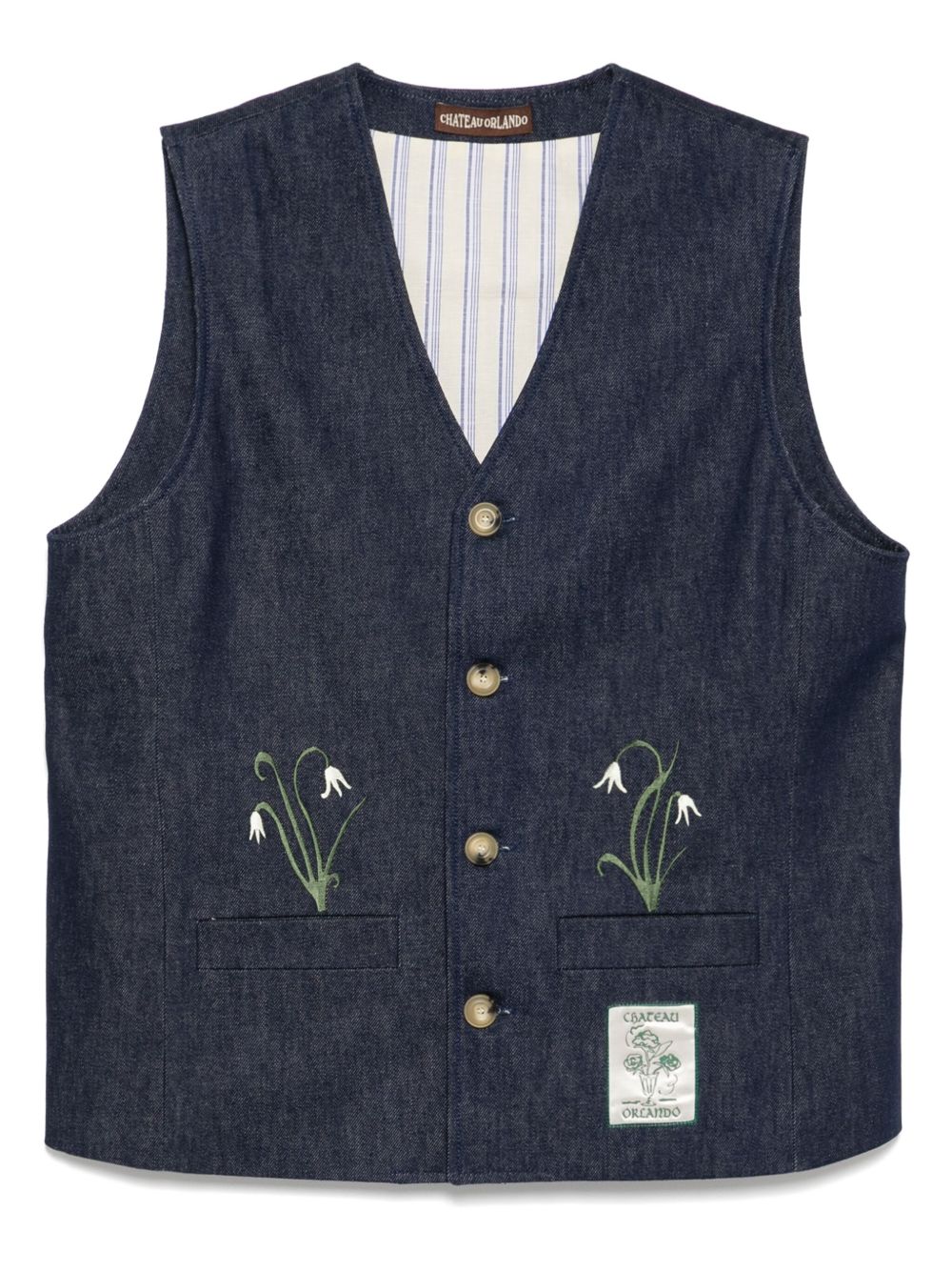 CHATEAU ORLANDO denim waistcoat - Blue