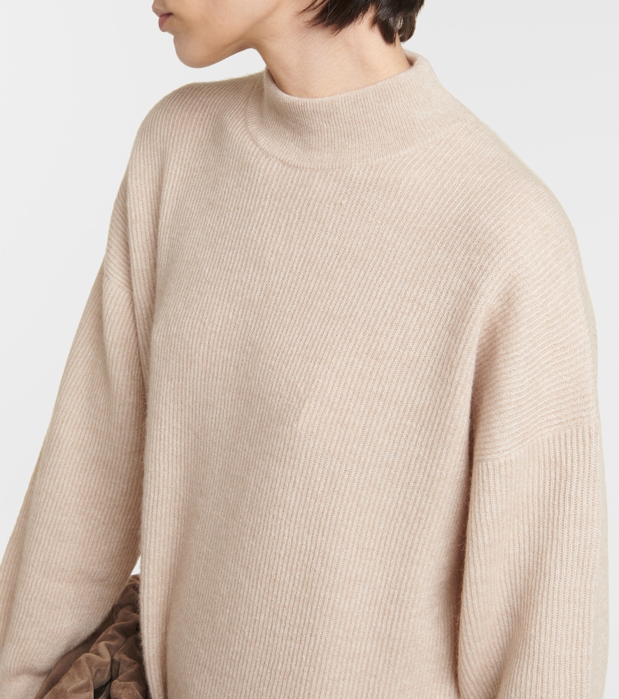 Alpaca and cotton midi dress