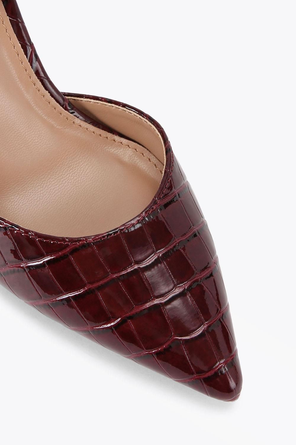 Carvela Women's 'Refined Court' Croc Print Heels in Red