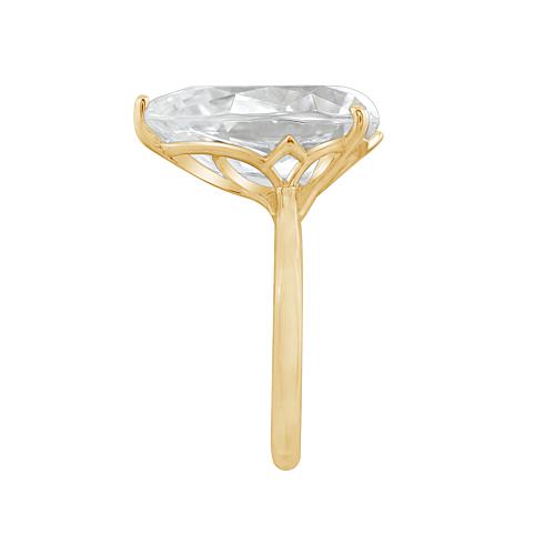 ™ 19.45ctw Pear Cut Solitaire Ring