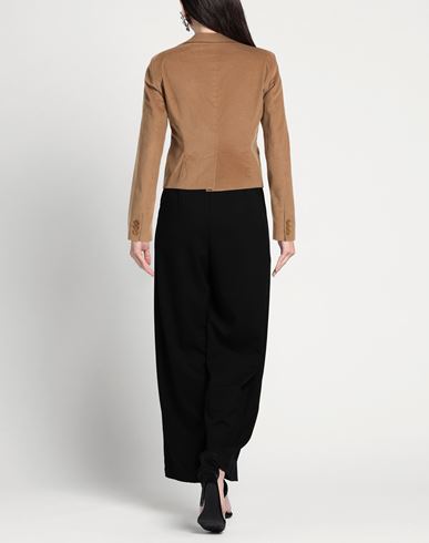 Woman Blazer Light brown Size 10 Cotton, Elastane