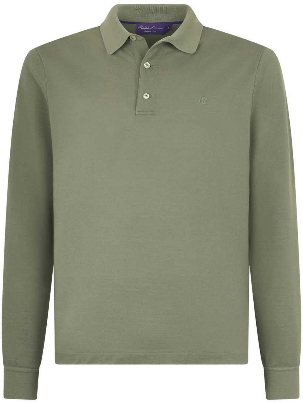 Logo-embroidered polo shirt - Green