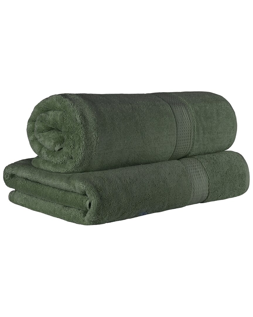 Egyptian Cotton Highly Absorbent 2Pc Ultra-Plush Solid Bath Sheet Set