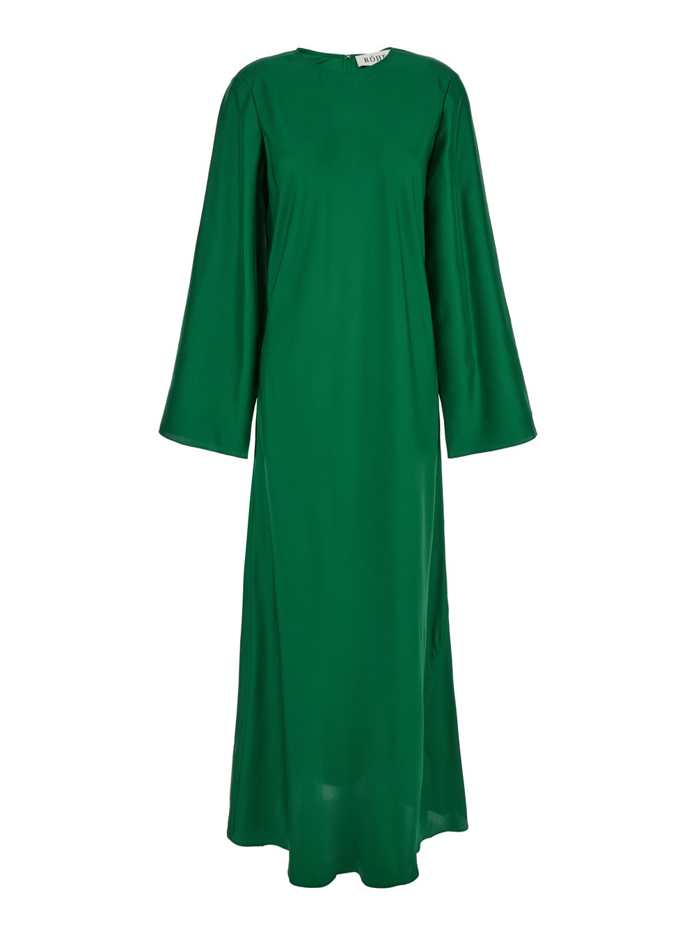 Minimal Wide Sleeved Silk Dress