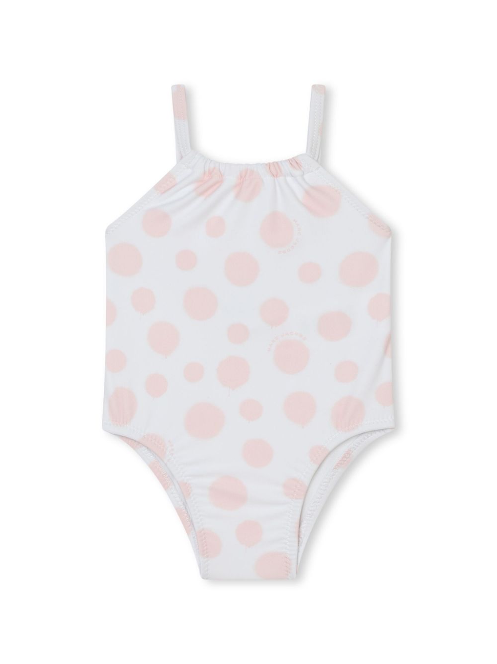 Polka-dot swimsuit - White