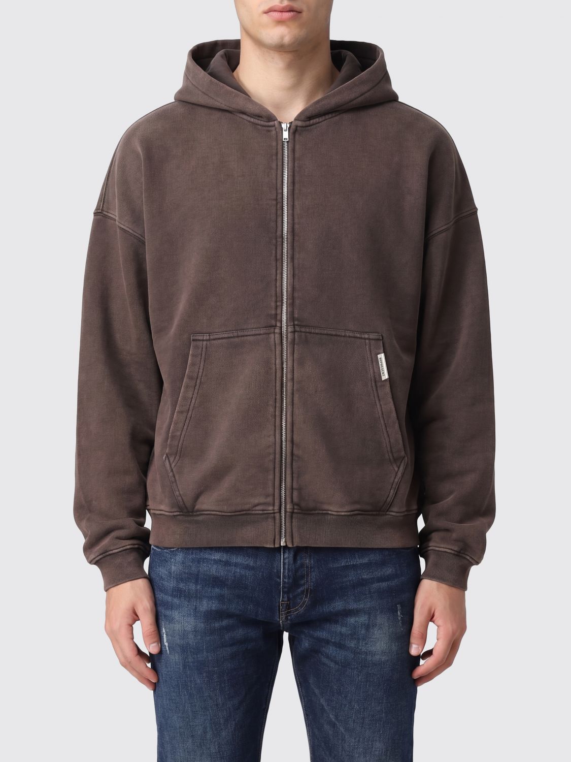 Sweatshirt Men color Brown