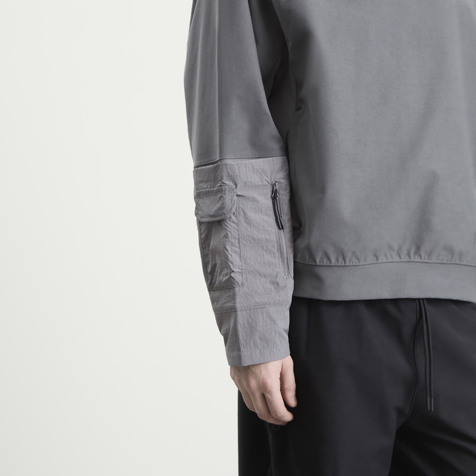 Men's Tech Shori Utility Hoodie in Iron Grey/Pencil Point/Black