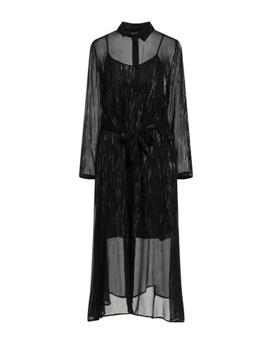 Woman Midi dress Black Size 6 Viscose