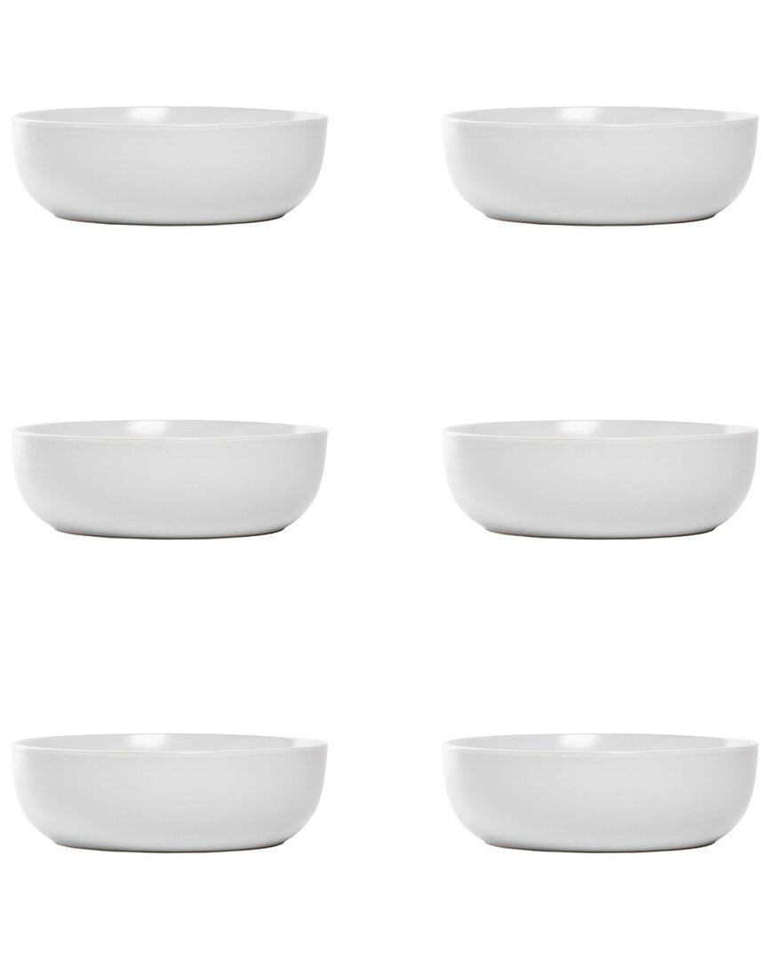 Set Of 6 Wazee Matte Coupe Dinnerware Bowls