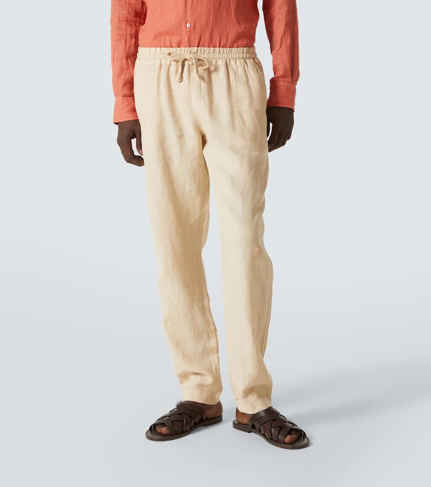 Linen straight pants