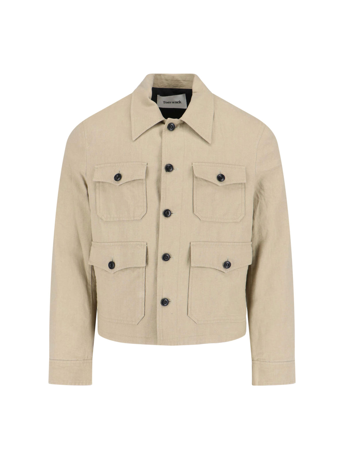 Lightweight Linen-Cotton Blend Men's Jacket with Cotton Lining