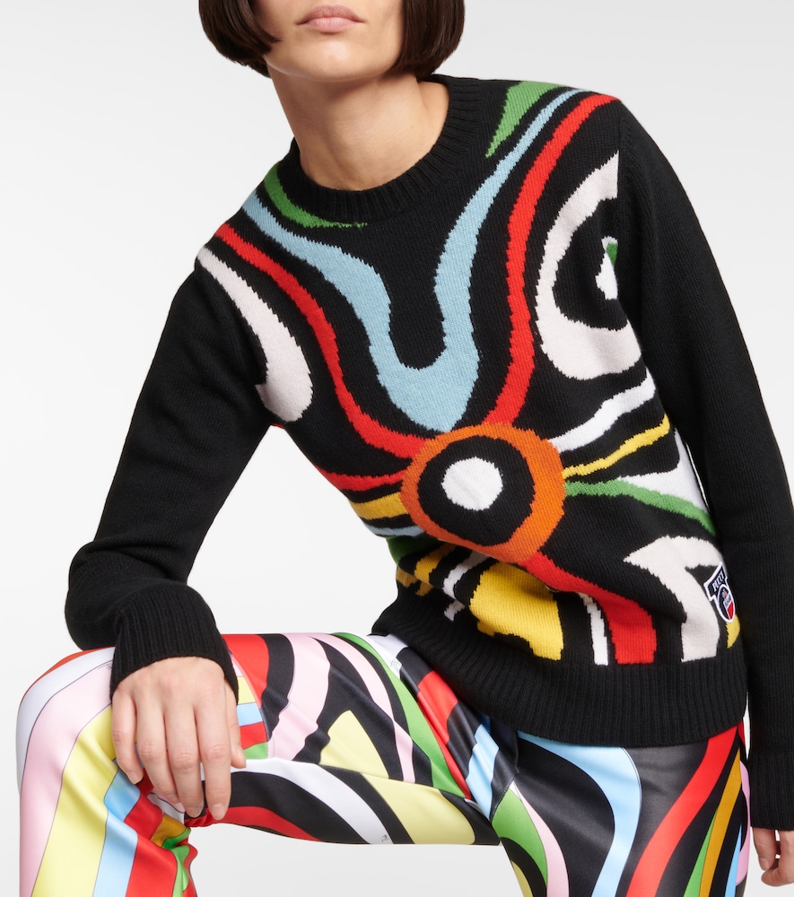 X Fusalp intarsia wool sweater