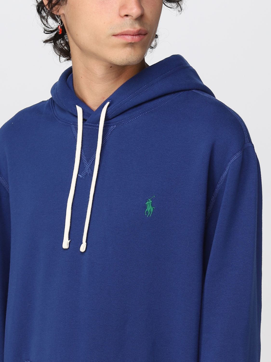 Sweatshirt Men color Blue
