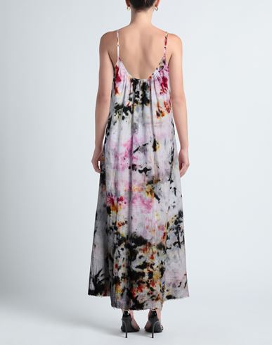 Woman Maxi dress Light grey Size S Cotton