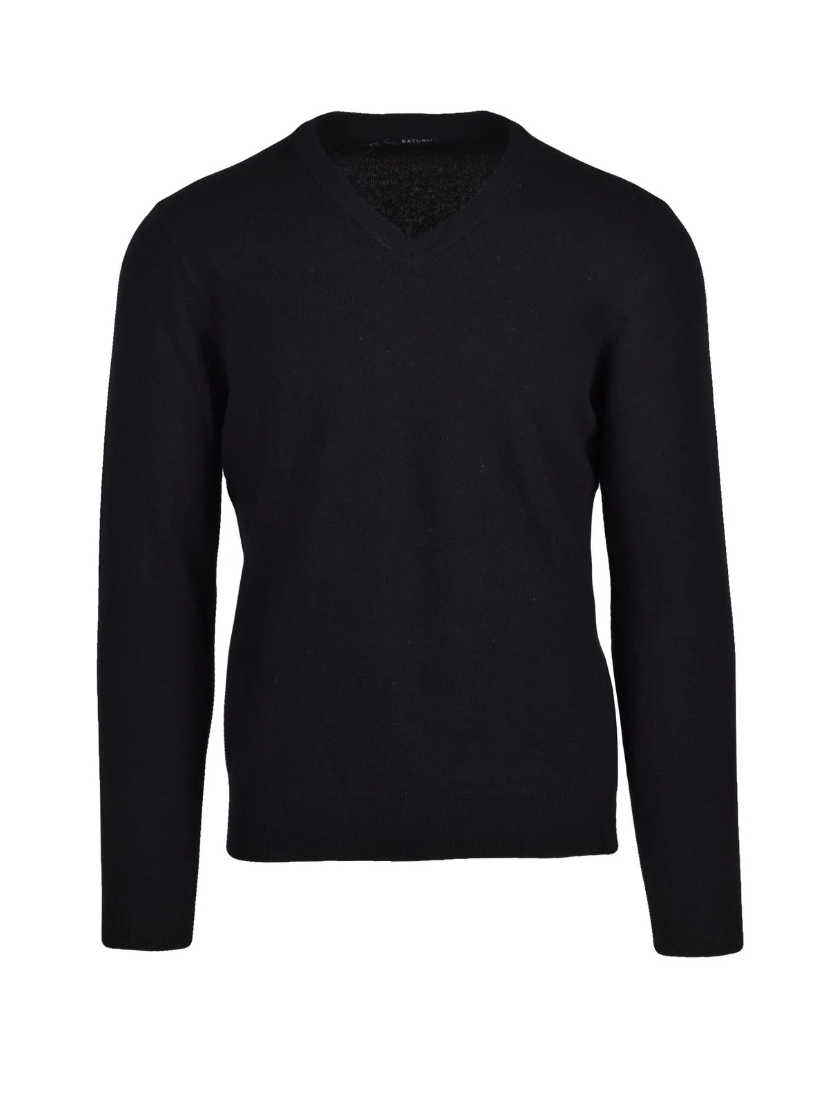 V-Neck Pullover Sweater with Fine Knit Texture