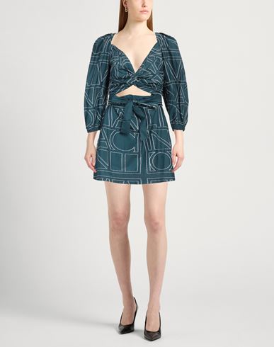 Liviana Conti Woman Mini dress Deep teal Size 6 Cotton, Polyamide, Elastane