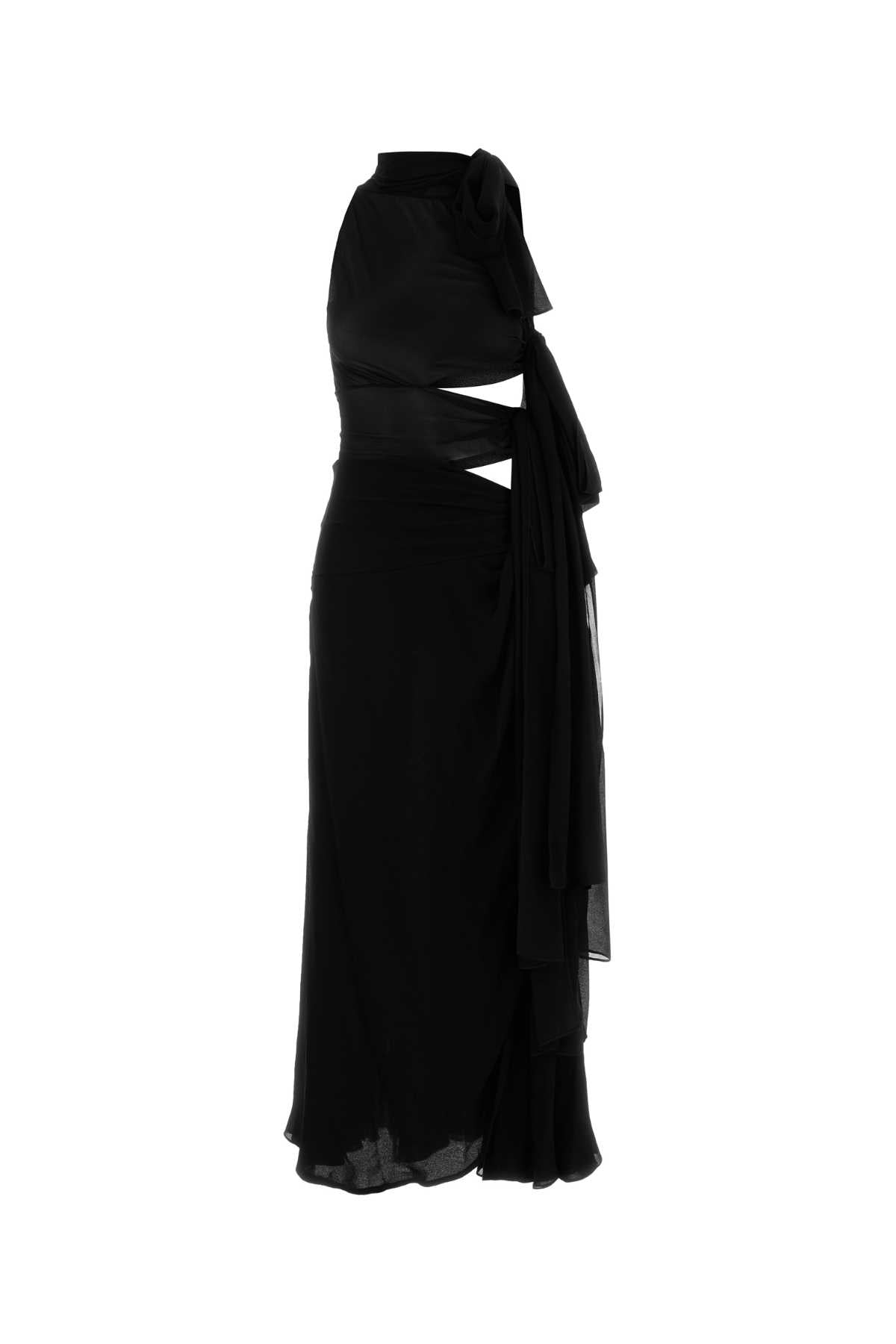 Alaia Asym Dress — Black