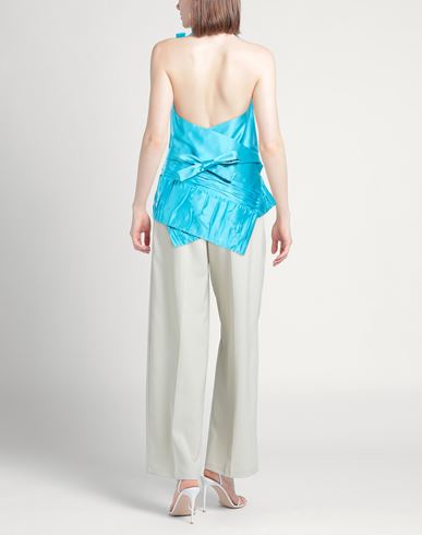 Woman Top Azure Size 4 Silk, Cotton