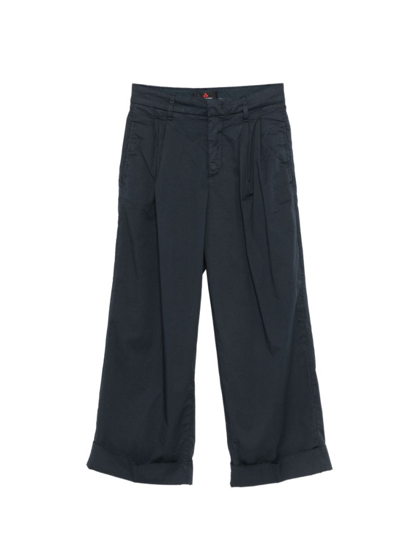Blue Relaxed Pleated Pant