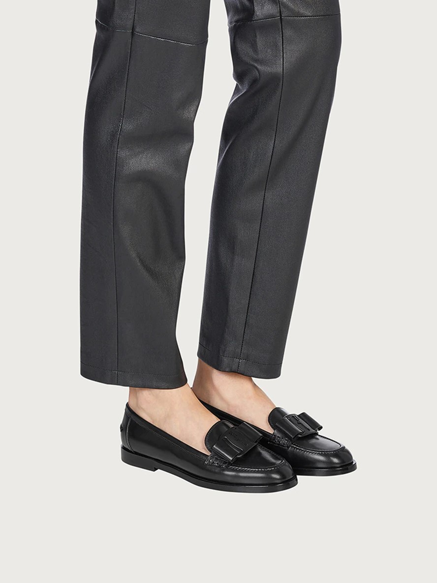Vivaldo leather ballerina shoes - Black