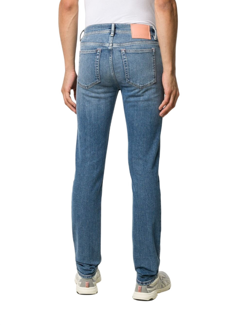 Slim-fit mid-rise jeans