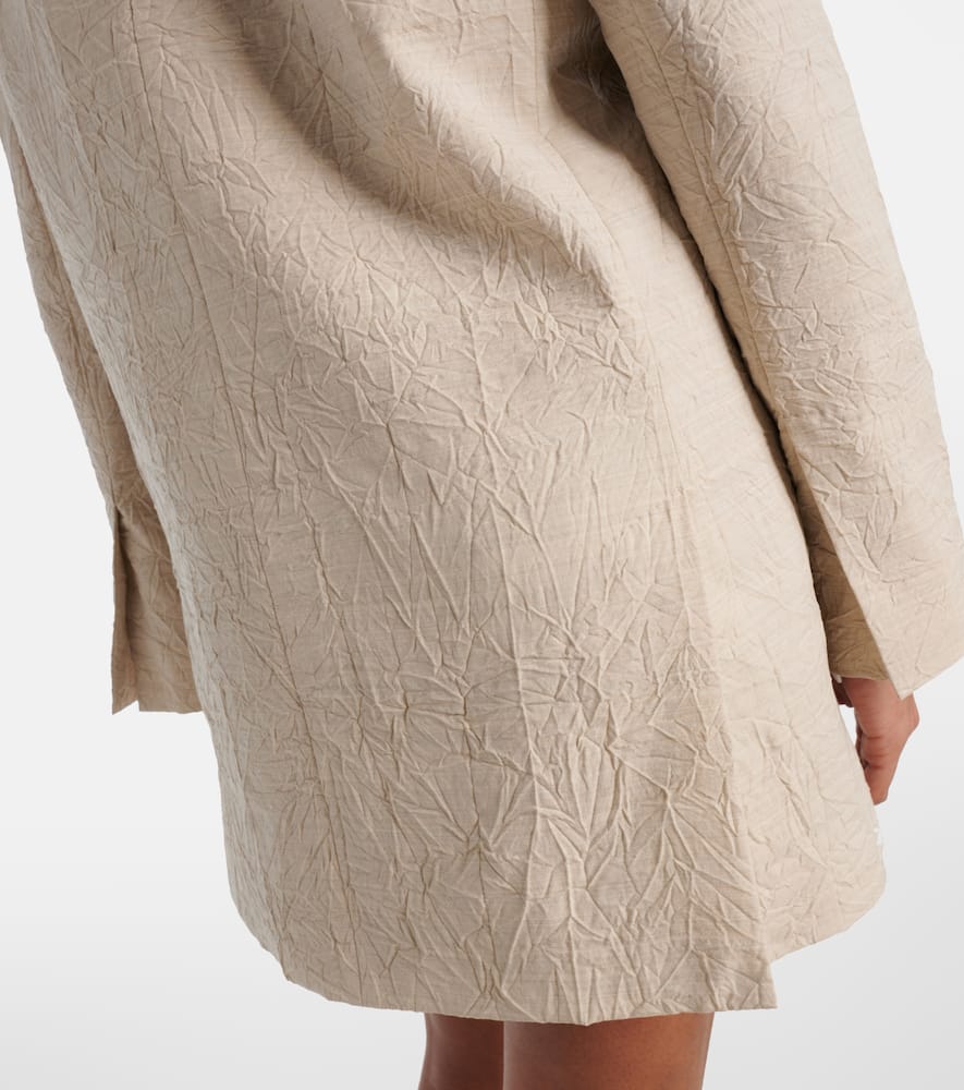 Single-breasted wool blazer