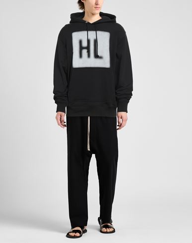 Man Sweatshirt Black Size L Cotton