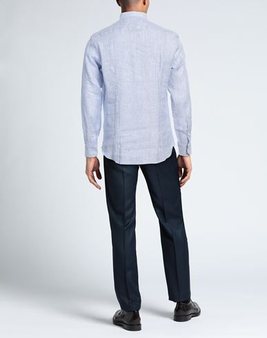 Man Shirt Sky blue Size XXL Linen