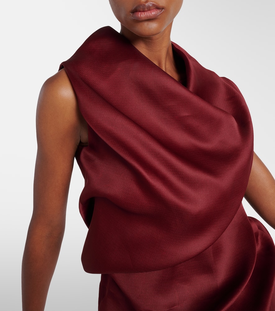 Luola draped silk top