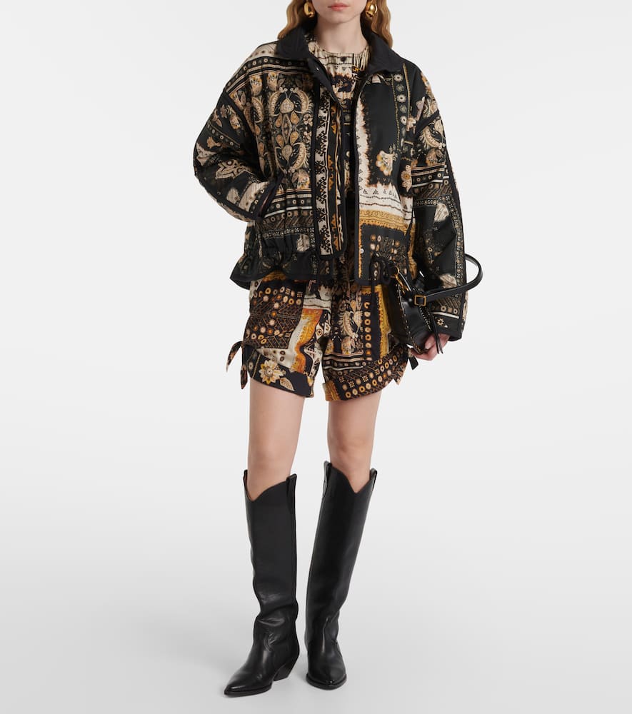 Granger printed cotton bomber jacket