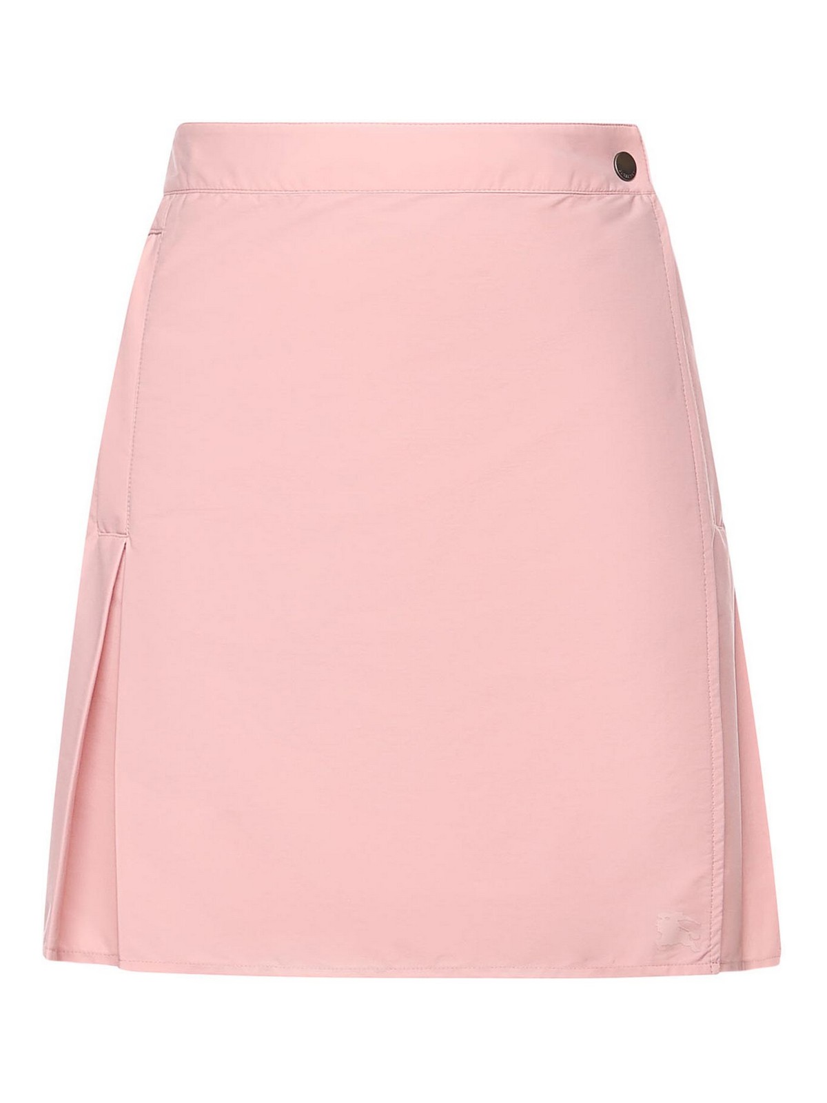 Stretch Nylon Mini Skirt With Pleats