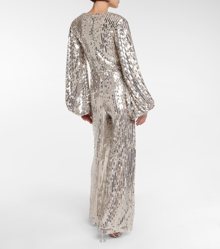 Rotate Sirin sequined wide-leg jumpsuit