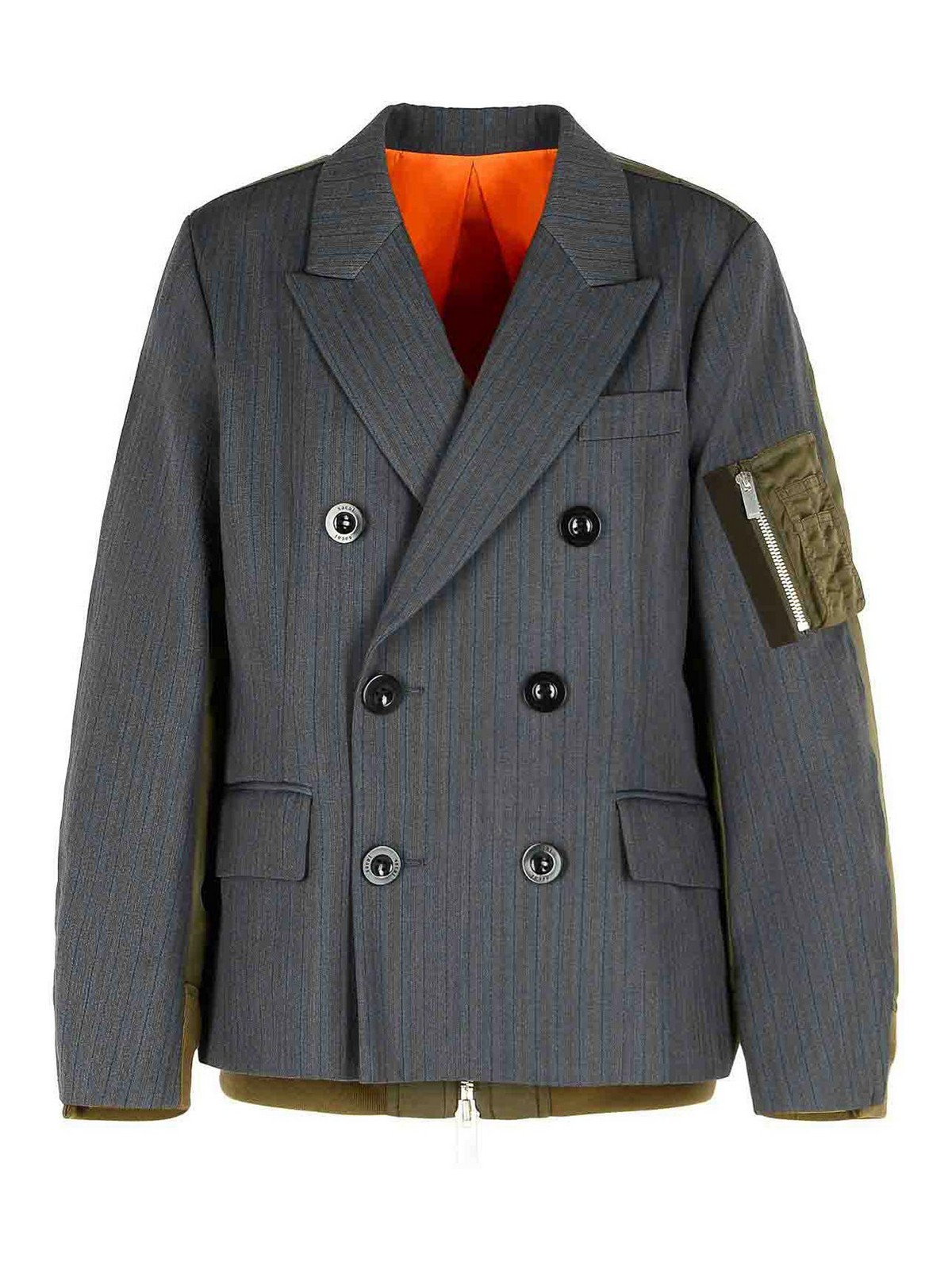 Grey Wool Blend Jacket