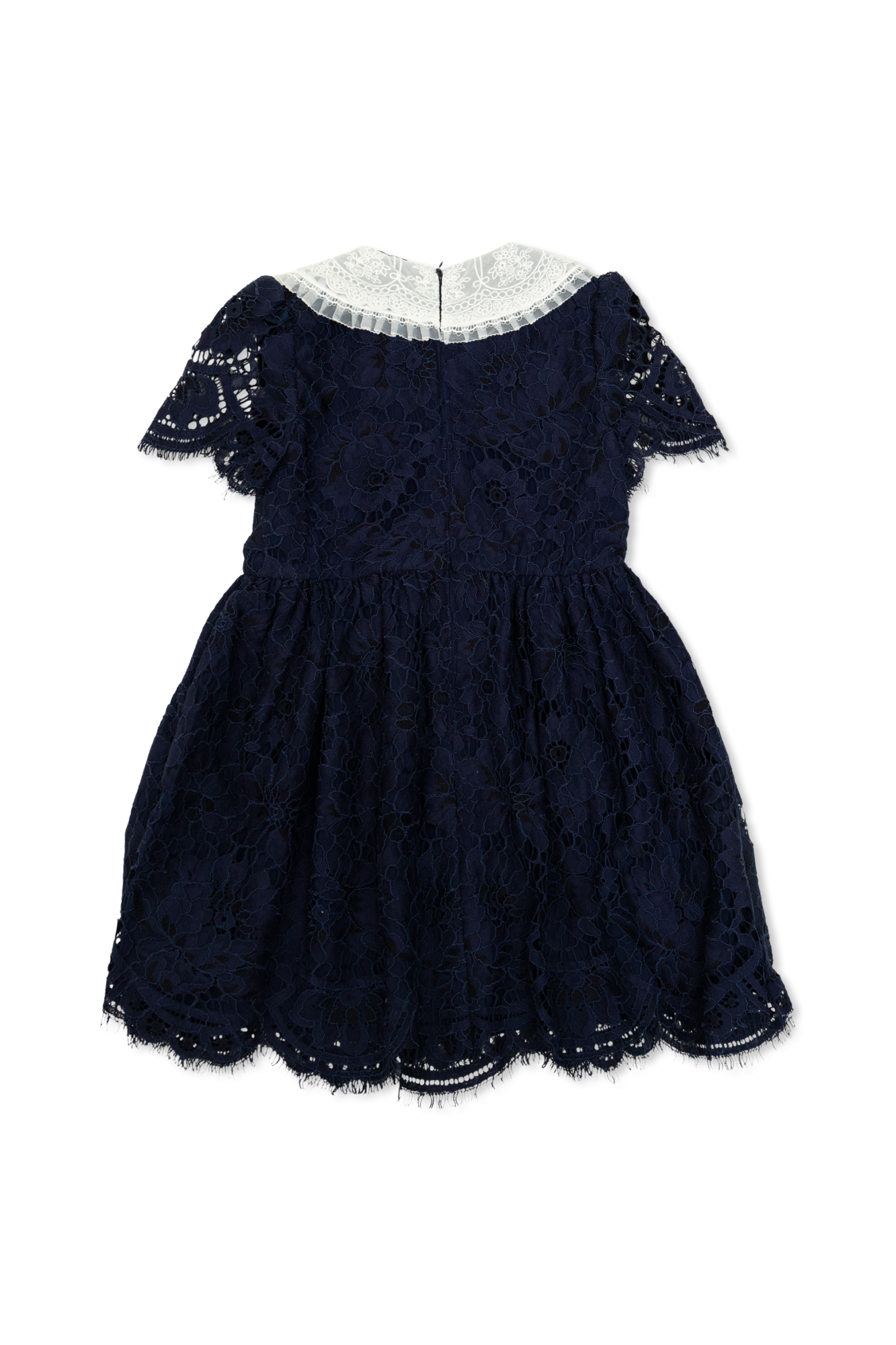 Lace Dress, Unisex, Navy Blue