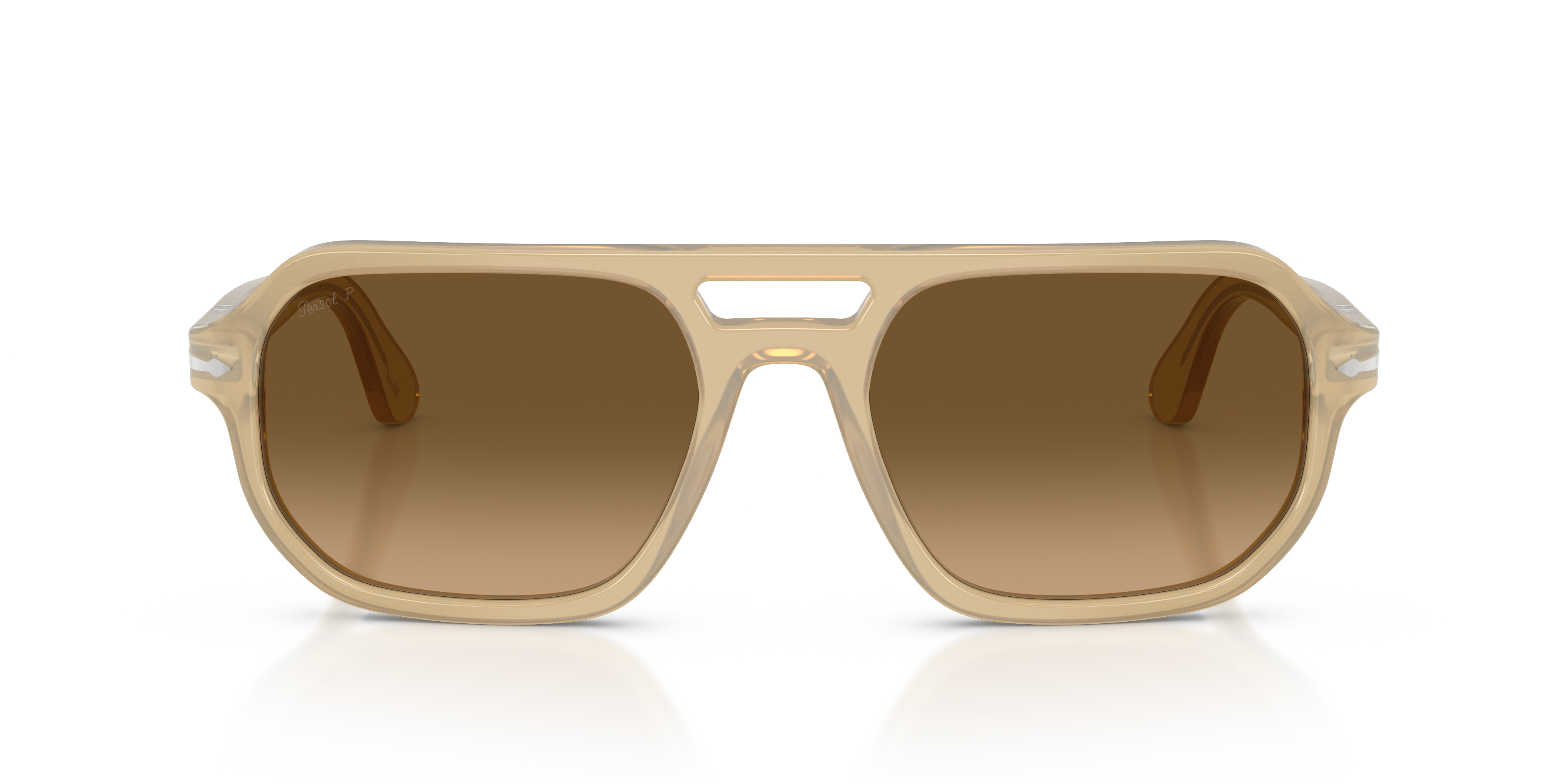 Persol Unisex Persol PO3393S GUIDO 1169M2 Sunglasses Acetate Brown Brown Pillow Polarized Nuanced