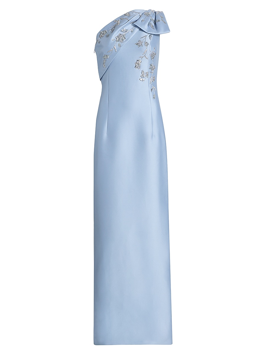 Women's Olivia Embellished One-Shoulder Gown - Glacial Blue
