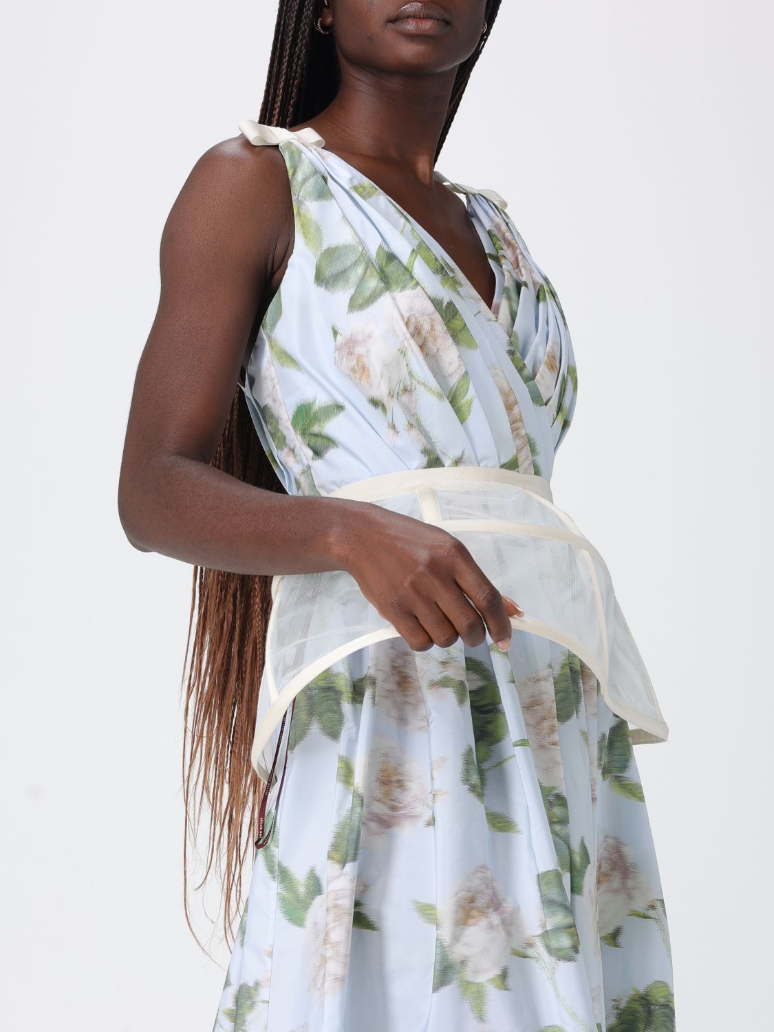 Dress Woman color Gnawed Blue