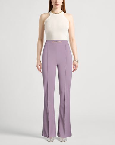 Woman Pants Mauve Size 4 Polyester, Elastane