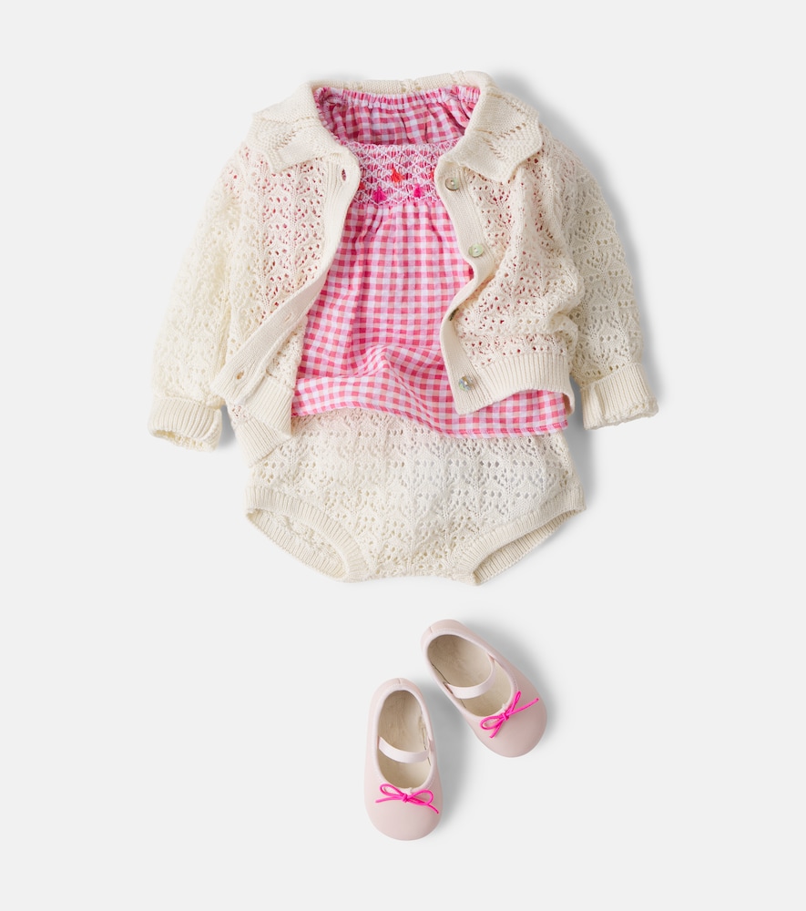 Baby Rompi cardigan and bloomers set