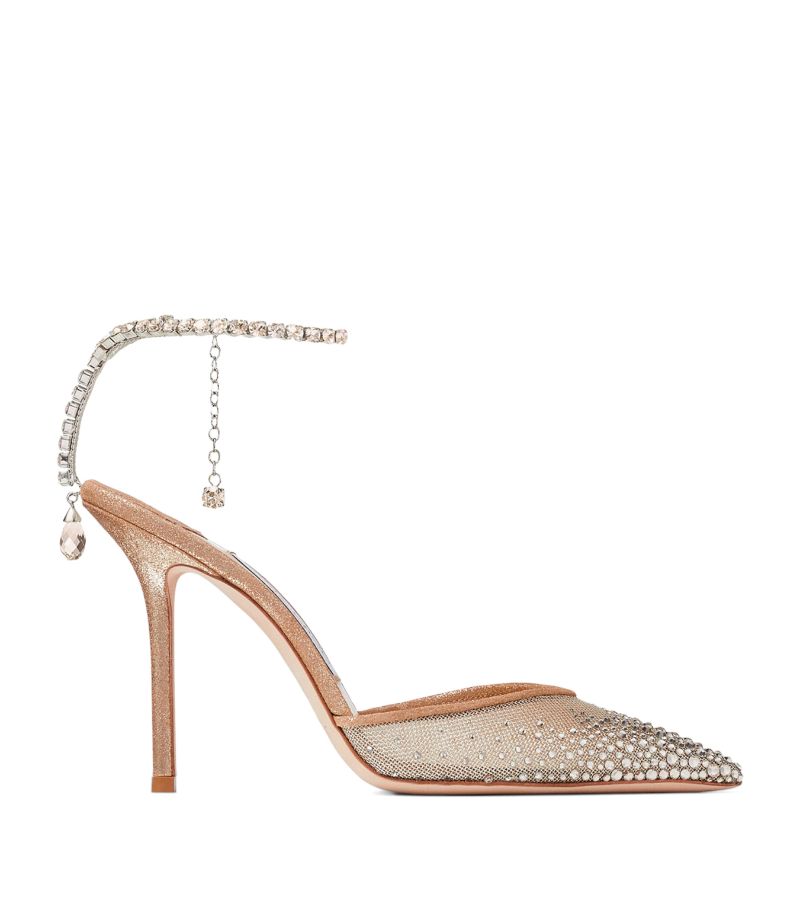 Saeda 100 Crystal-Embellished Pumps