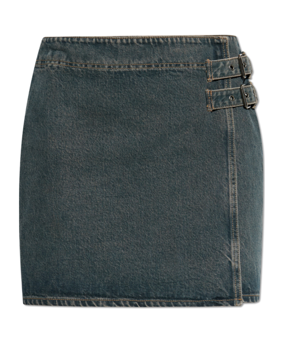 Buckled mini skirt