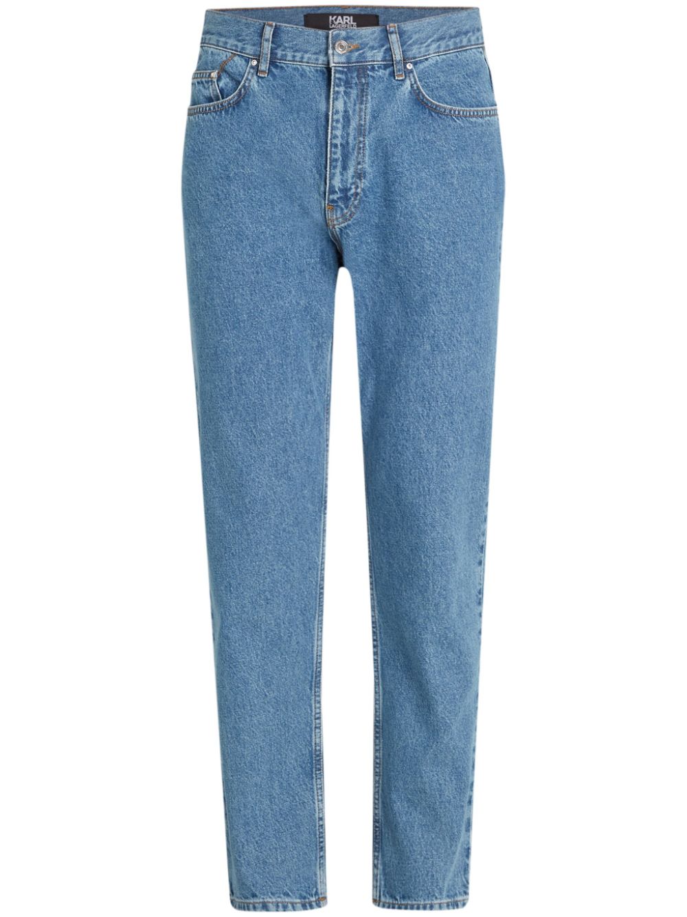 Mid-rise tapered jeans - Blue