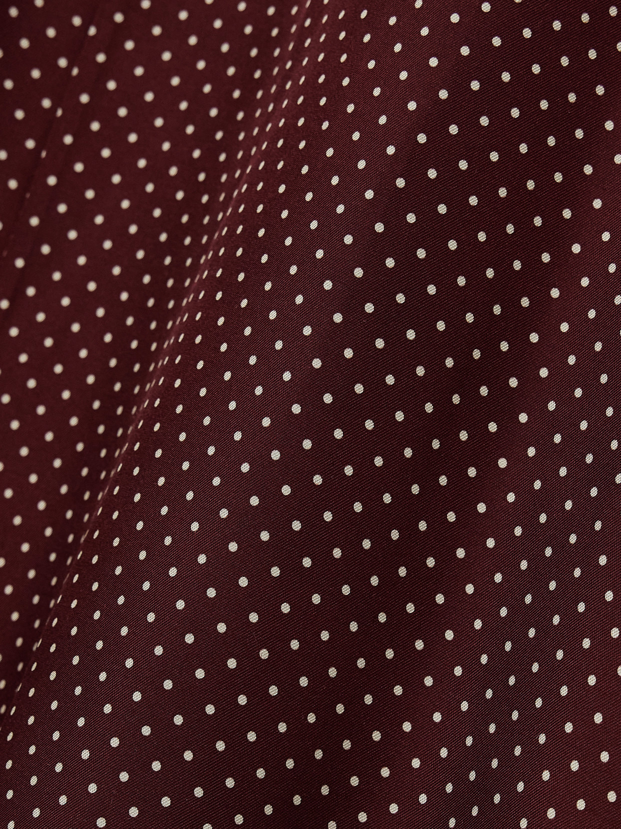 Rosaria Gathered Polka-dot Silk-blend Midi Dress - Burgundy