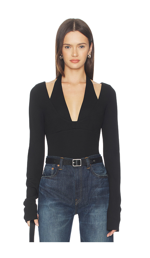 Lovers and Friends Ainsley Bodysuit in Black. M. Also in XS