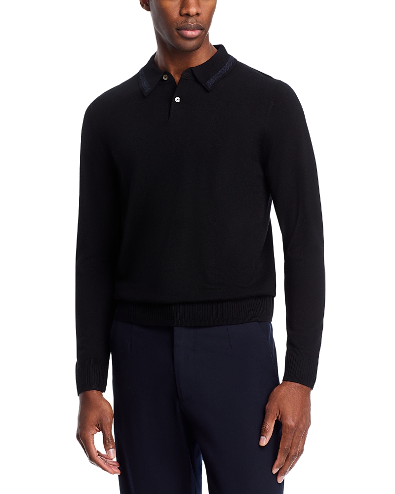 Merino wool polo shirt - Blue
