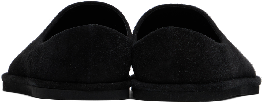 AURALEE Black Suede Slippers