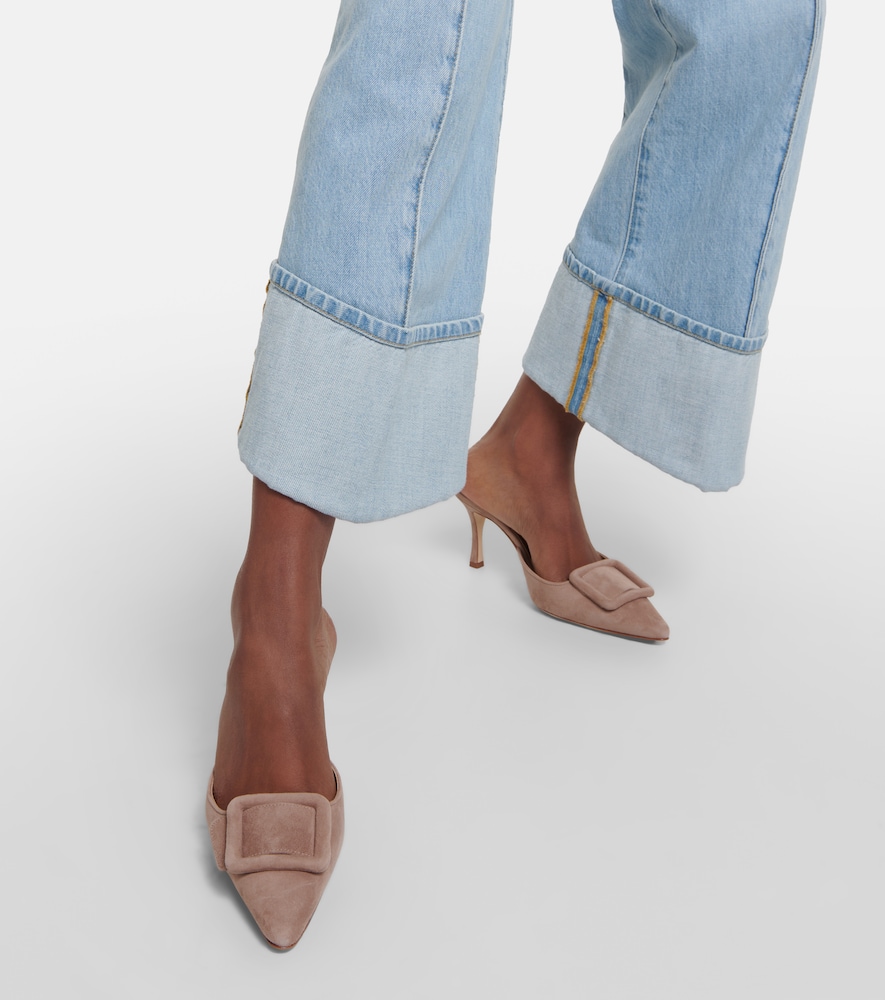 Maysale 70 suede mules