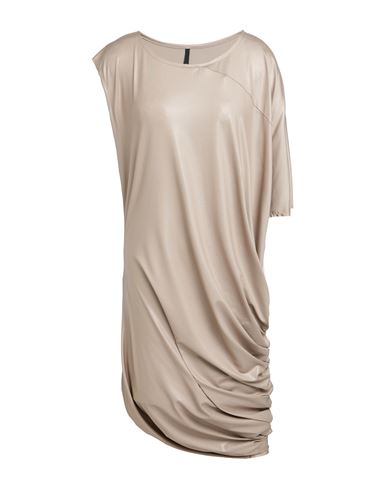 Woman Mini dress Taupe Size S Polyester, Elastane