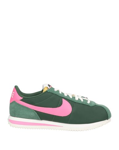 Woman Sneakers Dark green Size 6 Textile fibers, Leather
