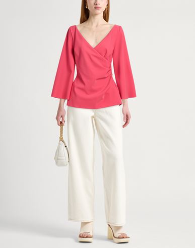 Woman Top Coral Size 10 Polyamide, Elastane